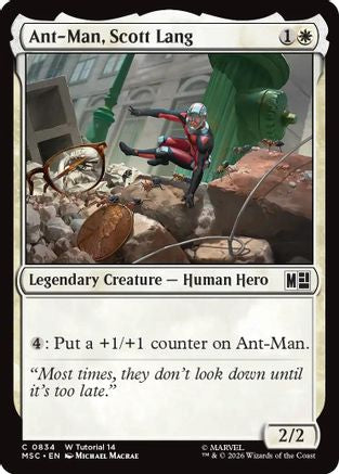Ant-Man, Scott Lang (MSC-834) [Commander: Marvel Super Heroes] MTG Single Wizards of the Coast