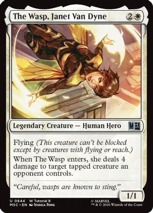 The Wasp, Janet Van Dyne (MSC-844) [Commander: Marvel Super Heroes] MTG Single Wizards of the Coast