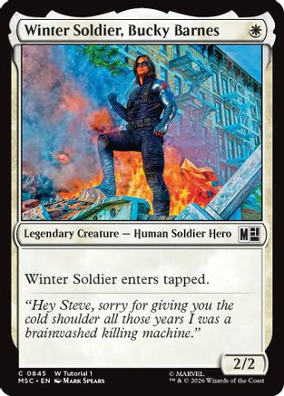 Winter Soldier, Bucky Barnes (MSC-845) [Commander: Marvel Super Heroes] MTG Single Wizards of the Coast
