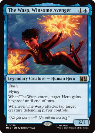 The Wasp, Winsome Avenger (MSC-039) [Commander: Marvel Super Heroes] MTG Single Wizards of the Coast