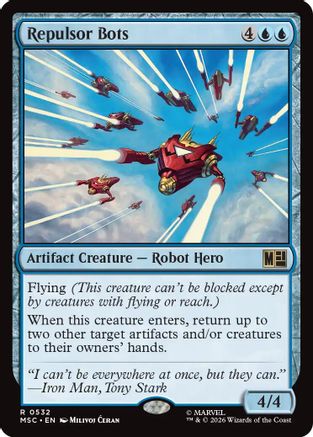 Repulsor Bots (MSC-532) [Commander: Marvel Super Heroes] Foil MTG Single Wizards of the Coast