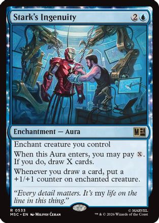 Stark's Ingenuity (MSC-533) [Commander: Marvel Super Heroes] MTG Single Wizards of the Coast
