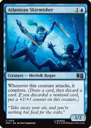 Atlantean Skirmisher (MSC-616) [Commander: Marvel Super Heroes] Foil MTG Single Wizards of the Coast
