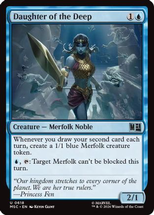 Daughter of the Deep (MSC-618) [Commander: Marvel Super Heroes] MTG Single Wizards of the Coast