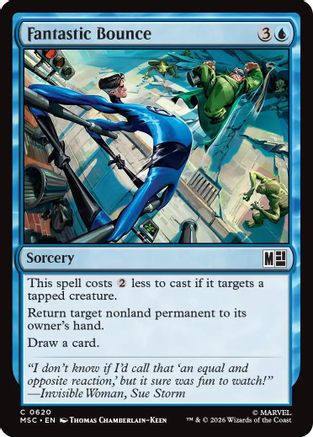 Fantastic Bounce (MSC-620) [Commander: Marvel Super Heroes] Foil MTG Single Wizards of the Coast