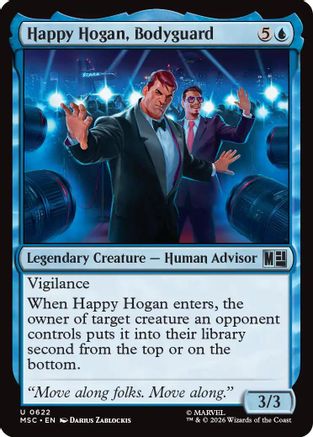 Happy Hogan, Bodyguard (MSC-622) [Commander: Marvel Super Heroes] Foil MTG Single Wizards of the Coast