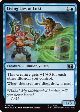 Living Lies of Loki (MSC-627) [Commander: Marvel Super Heroes] MTG Single Wizards of the Coast