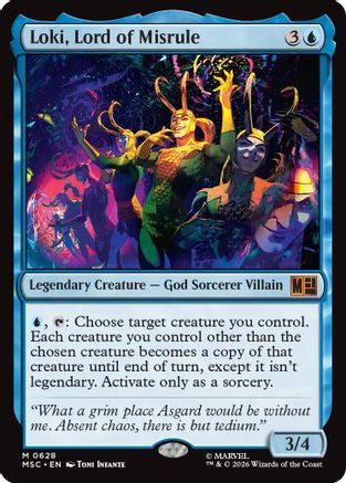 Loki, Lord of Misrule (MSC-628) [Commander: Marvel Super Heroes] Foil MTG Single Wizards of the Coast