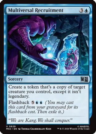 Multiversal Recruitment (MSC-629) [Commander: Marvel Super Heroes] Foil MTG Single Wizards of the Coast