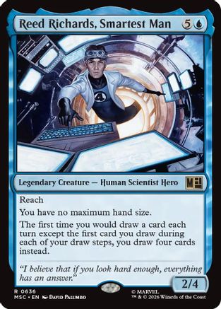 Reed Richards, Smartest Man (MSC-636) [Commander: Marvel Super Heroes] Foil MTG Single Wizards of the Coast