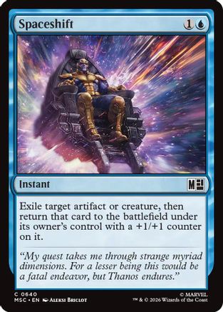 Spaceshift (MSC-640) [Commander: Marvel Super Heroes] Foil MTG Single Wizards of the Coast