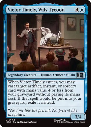 Victor Timely, Wily Tycoon (MSC-642) [Commander: Marvel Super Heroes] MTG Single Wizards of the Coast