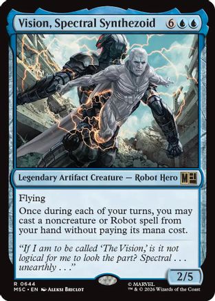 Vision, Spectral Synthezoid (MSC-644) [Commander: Marvel Super Heroes] MTG Single Wizards of the Coast