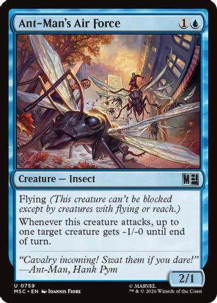Ant-Man's Air Force (MSC-759) [Commander: Marvel Super Heroes] MTG Single Wizards of the Coast
