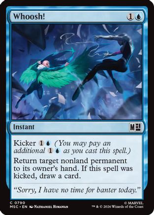 Whoosh! (MSC-790) [Commander: Marvel Super Heroes] Foil MTG Single Wizards of the Coast