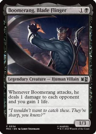 Boomerang, Blade Flinger (MSC-534) [Commander: Marvel Super Heroes] MTG Single Wizards of the Coast