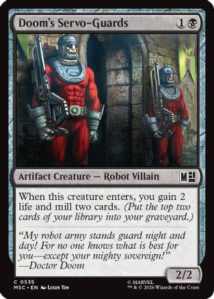 Doom's Servo-Guards (MSC-535) [Commander: Marvel Super Heroes] Foil MTG Single Wizards of the Coast