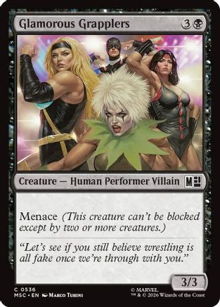 Glamorous Grapplers (MSC-536) [Commander: Marvel Super Heroes] Foil MTG Single Wizards of the Coast