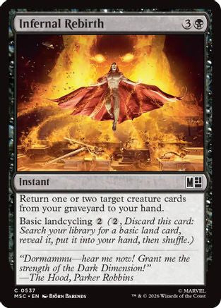 Infernal Rebirth (MSC-537) [Commander: Marvel Super Heroes] Foil MTG Single Wizards of the Coast