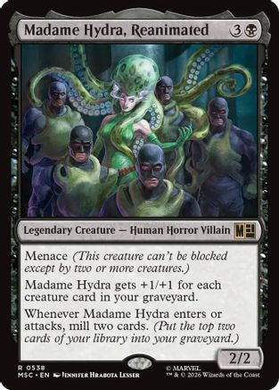 Madame Hydra, Reanimated (MSC-538) [Commander: Marvel Super Heroes] Foil MTG Single Wizards of the Coast