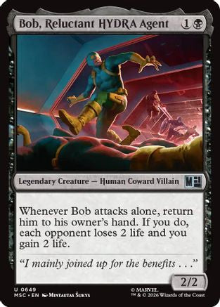 Bob, Reluctant HYDRA Agent (MSC-649) [Commander: Marvel Super Heroes] MTG Single Wizards of the Coast