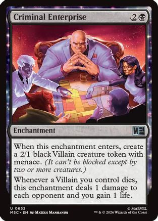 Criminal Enterprise (MSC-652) [Commander: Marvel Super Heroes] Foil MTG Single Wizards of the Coast