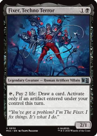 Fixer, Techno Terror (MSC-656) [Commander: Marvel Super Heroes] MTG Single Wizards of the Coast