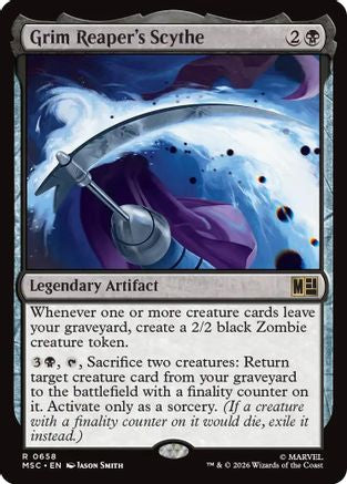 Grim Reaper's Scythe (MSC-658) [Commander: Marvel Super Heroes] Foil MTG Single Wizards of the Coast