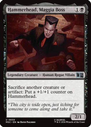 Hammerhead, Maggia Boss (MSC-659) [Commander: Marvel Super Heroes] MTG Single Wizards of the Coast