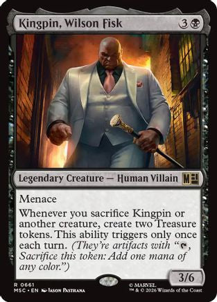 Kingpin, Wilson Fisk (MSC-661) [Commander: Marvel Super Heroes] MTG Single Wizards of the Coast