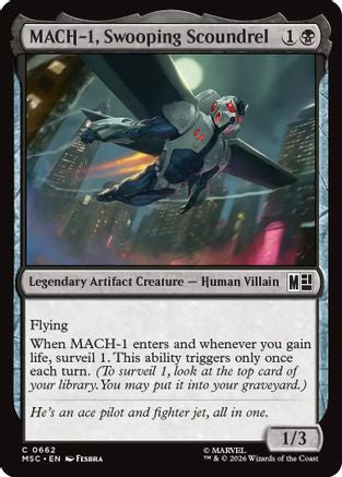 MACH-1, Swooping Scoundrel (MSC-662) [Commander: Marvel Super Heroes] MTG Single Wizards of the Coast