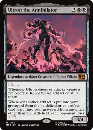 Ultron the Annihilator (MSC-668) [Commander: Marvel Super Heroes] Foil MTG Single Wizards of the Coast