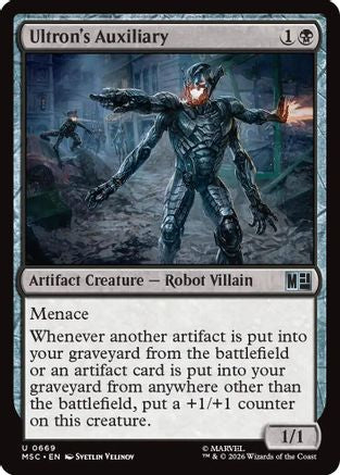 Ultron's Auxiliary (MSC-669) [Commander: Marvel Super Heroes] Foil MTG Single Wizards of the Coast