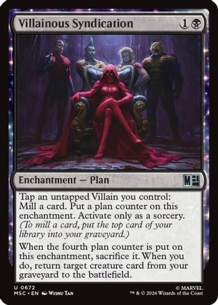 Villainous Syndication (MSC-672) [Commander: Marvel Super Heroes] MTG Single Wizards of the Coast