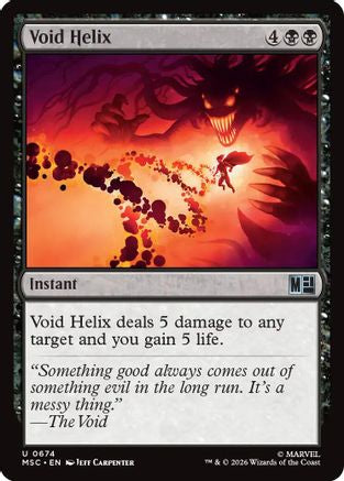 Void Helix (MSC-674) [Commander: Marvel Super Heroes] Foil MTG Single Wizards of the Coast
