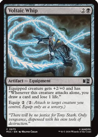 Voltaic Whip (MSC-675) [Commander: Marvel Super Heroes] MTG Single Wizards of the Coast