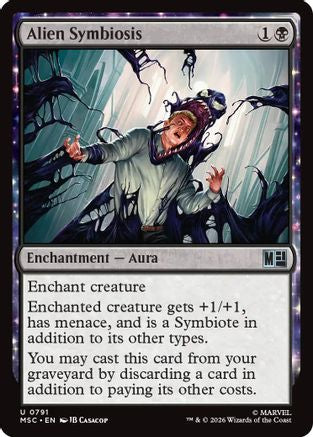 Alien Symbiosis (MSC-791) [Commander: Marvel Super Heroes] MTG Single Wizards of the Coast