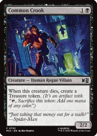 Common Crook (MSC-792) [Commander: Marvel Super Heroes] MTG Single Wizards of the Coast