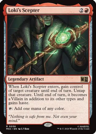 Loki's Scepter (MSC-056) [Commander: Marvel Super Heroes] Foil MTG Single Wizards of the Coast