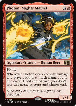 Photon, Mighty Marvel (MSC-058) [Commander: Marvel Super Heroes] MTG Single Wizards of the Coast