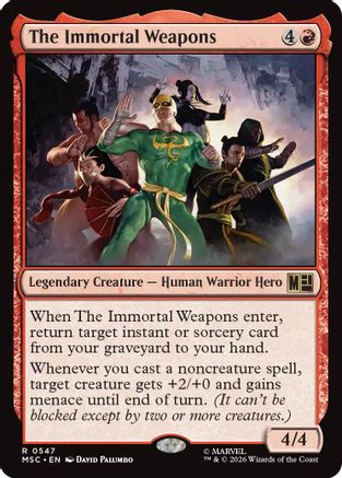 The Immortal Weapons (MSC-547) [Commander: Marvel Super Heroes] Foil MTG Single Wizards of the Coast