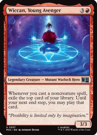 Wiccan, Young Avenger (MSC-557) [Commander: Marvel Super Heroes] MTG Single Wizards of the Coast