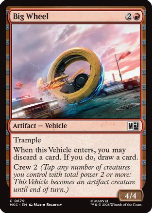 Big Wheel (MSC-679) [Commander: Marvel Super Heroes] Foil MTG Single Wizards of the Coast