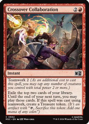 Crossover Collaboration (MSC-684) [Commander: Marvel Super Heroes] MTG Single Wizards of the Coast