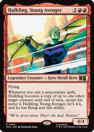 Hulkling, Young Avenger (MSC-689) [Commander: Marvel Super Heroes] Foil MTG Single Wizards of the Coast