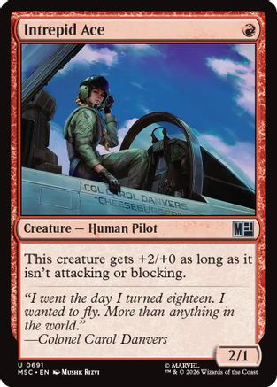 Intrepid Ace (MSC-691) [Commander: Marvel Super Heroes] MTG Single Wizards of the Coast