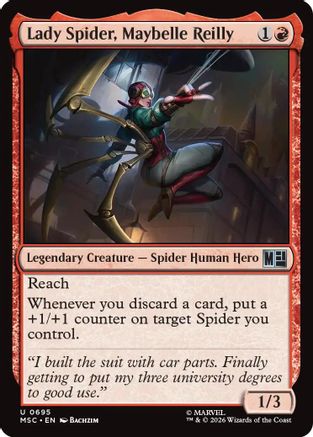 Lady Spider, Maybelle Reilly (MSC-695) [Commander: Marvel Super Heroes] MTG Single Wizards of the Coast