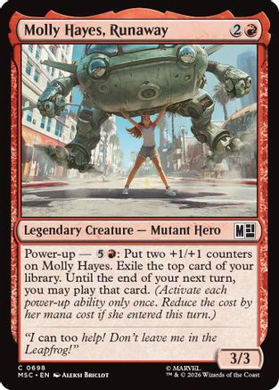 Molly Hayes, Runaway (MSC-698) [Commander: Marvel Super Heroes] MTG Single Wizards of the Coast