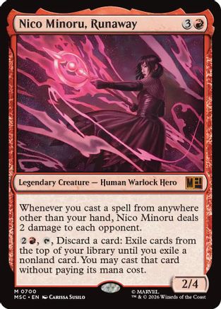 Nico Minoru, Runaway (MSC-700) [Commander: Marvel Super Heroes] MTG Single Wizards of the Coast