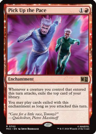 Pick Up the Pace (MSC-702) [Commander: Marvel Super Heroes] MTG Single Wizards of the Coast
